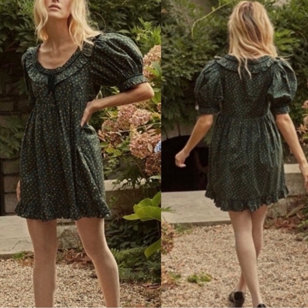 SOLD DOEN Marcela Dress in Forest Parc Monceau